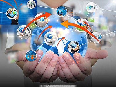 地球與連接的圖標(biāo)